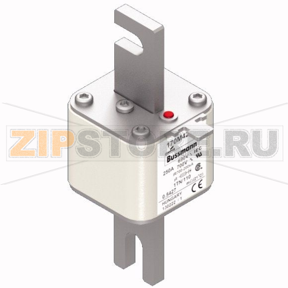 Предохранитель, 250 A, AC 690 В, 200 кА, DIN 1, 53x66x138 мм, aR, DIN, IEC Eaton FUSE 250A 690V 