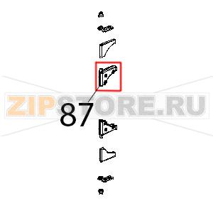 Cerniera sup. alluminio vetro Unox XBC 604P Cerniera sup. alluminio vetro Unox XBC 604PЗапчасть на деталировке под номером: 87