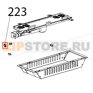 Dado 3/8&quot;, gas femm 22x7, ottone OT58 Unox XBC 815G Dado 3/8", gas femm 22x7, ottone OT58 Unox XBC 815GЗапчасть на деталировке под номером: 223
