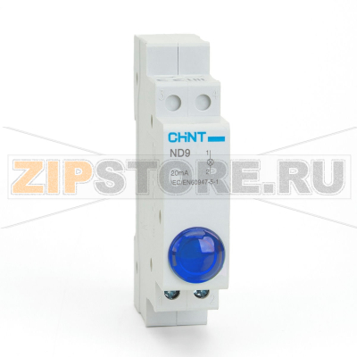 Индикатор 230 В, синий Chint ND9-1/B 