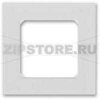Рамка одноместная, серая/белая ABB 2CHH015010A6016