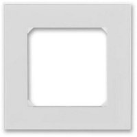Рамка одноместная, серая/белая ABB 2CHH015010A6016