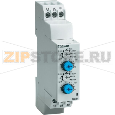 Реле задержки времени 0.1 с-100 ч, 1 шт Crouzet MLR1 