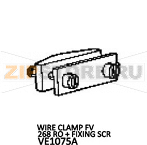Wire clamp FV 268 RO + fixing SCR Unox XBC 805E Wire clamp FV 268 RO + fixing SCR Unox XBC 805EЗапчасть на деталировке под номером: 168Название запчасти на английском языке: Wire clamp FV 268 RO + fixing SCR Unox XBC 805E