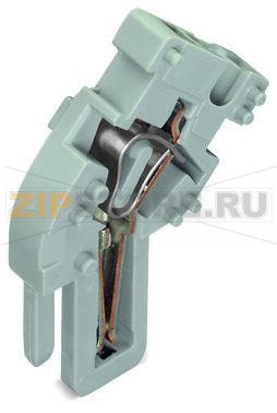 Центральный модуль для 1-проводной розетки; угловые; 4 mm?; 1-пол.; 4,00 mm?; серые Wago 769-513 