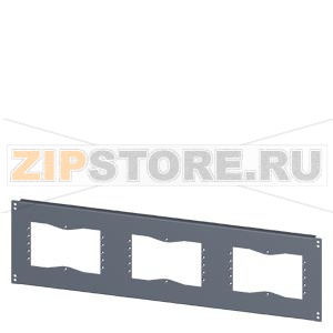 SIVACON, base, with cutouts for flanges, IPXX, T: 400 mm, W: 1000 mm, zinc-plated Siemens 8MF1004-2UB52-0 