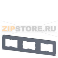 SIVACON, base, with cutouts for flanges, IPXX, T: 400 mm, W: 1000 mm, zinc-plated Siemens 8MF1004-2UB52-0