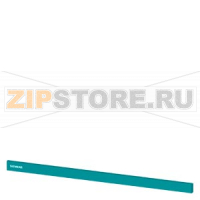 SIVACON, trim strip, W: 1200 mm, above the door with Siemens logo, Petrol Siemens 8MF1020-2CD10