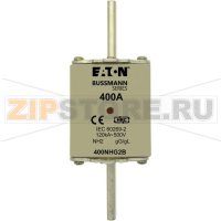 Предохранитель, 400 A, AC 500 В, 120 кА, NH2, gL/gG, IEC Eaton NH FUSE 400A 500V GG/GL SIZE 2