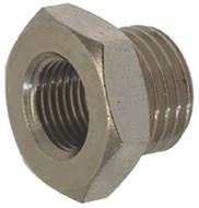 НИКЕЛИРОВАННАЯ КРЕПЕЖН.ДЕТАЛЬ Ø 1/4&quot;M-1/8&quot;F 