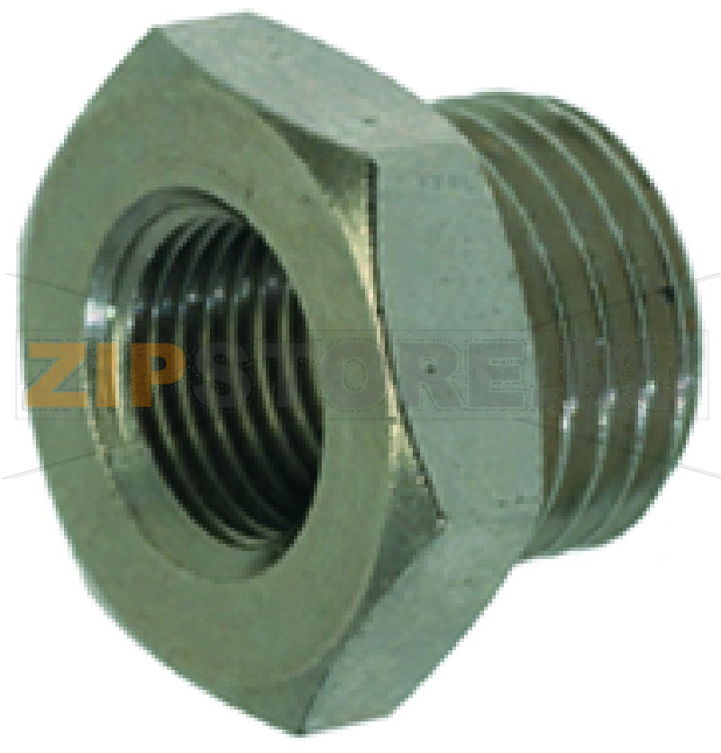 НИКЕЛИРОВАННАЯ КРЕПЕЖН.ДЕТАЛЬ Ø 1/4"M-1/8"F 