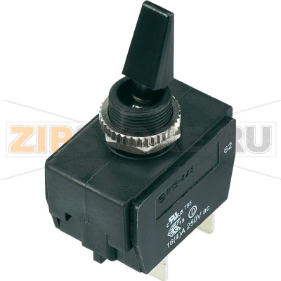 Тумблер 250 В/AC, 16 А, 2 x выкл/вкл, IP56, 1 шт SCI R13-448F3-01A-HR 