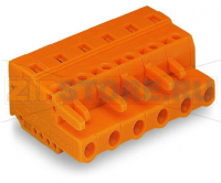 MCS MIDI Classic 1-проводниковая розетка; 2,5 мм; Шаг контактов 7,62 мм; 2-пол.; 2,50 mm; оранжевые Wago 231-702/026-000