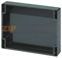 Крышка задней стенки, 280.72x138x29.6 мм U 3 HP 49, низкая, IP 65 Bopla RD 3000