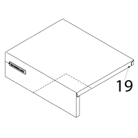 Front panel (upper) Hoshizaki IM-65NE-25
