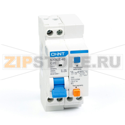 Дифавтомат 20 А, 30 мА, 4.5 кА Chint NXBLE-40 