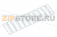 Маркировочная карта WMB; в картах; МАРКИРОВАНО; (50x); растягиваемые 5 - 5,2 мм; Вертикальная маркировка; с креплением на защелке; белые Wago 793-5652