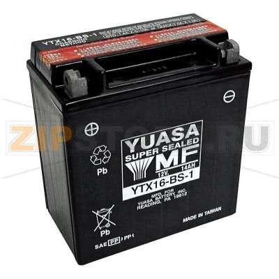 YUASA YTX16-BS-1 Мото аккумулятор Yuasa YTX16-BS-1 Напряжение АКБ: 12VЕмкость АКБ: 5Ah