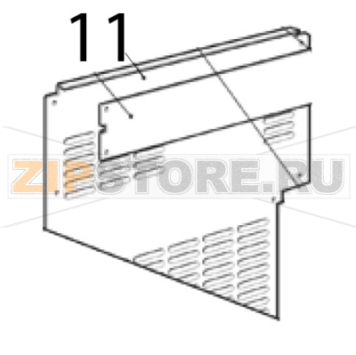 Pannello posteriore SX Scotsman AF 206 Pannello posteriore SX Scotsman AF 206Запчасть на деталировке под номером: 11