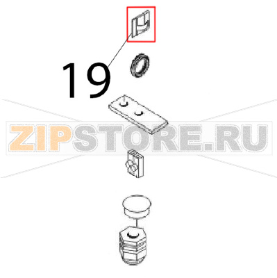 Adhesive plate Angelo Po FM1221E1 Adhesive plate Angelo Po FM1221E1Запчасть на деталировке под номером: 19
