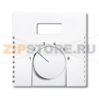 Накладка для терморегулятора, белый бархат ABB 2CKA001710A3883