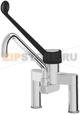 ОДНОРЫЧАЖНЫЙ СМЕСТИТЕЛЬ НА ДВА ОТВЕРСТИЯ 