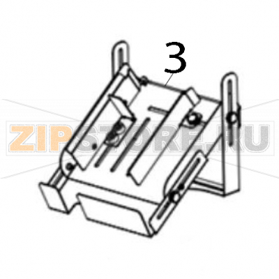Лоток отрезчика универсальный TSC MX341P Лоток отрезчика универсальный для принтера TSC MX341PЗапчасть на деталировке под номером: 3
