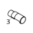 Hinge holder cover (Right) / Blue, MOQ 5 pcs TSC TTP-245С