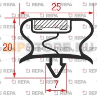GUARNIZIONE AD INCASTRO 1900x650 mm