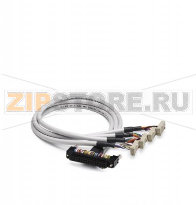 Готовый круглый кабель (40-полюсный разъем Fujitsu и четыре 14-полюсных разъема FLK) для подключения 32 каналов к плате ввода-вывода MODICON® M340 (BMX DDI 3202K Phoenix Contact CABLE-FCN40/4X14/ 4,0M/M340 BMX DDI 6402K, BMX DD0 3202K, BMX DD0 6402K,BMX DDM 3202K) длина кабеля 4 м.Минимальный заказ: 1 шт.Упаковка: 1 шт.