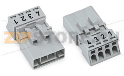 Штекер; 4-пол.; 1,50 mm; серые Wago 890-254/062-000 Protected against mismating and maintenance-freePush-in CAGE CLAMP® spring pressure connection technology allows solid conductors to be simply pushed into a unit.Low profile with 4.4 mm pole spacingComponents can be clearly printed on and color-coded to meet custom requirements.When assembled, the installation connectors comply with IP40 and are suitable for easily accessible areas....