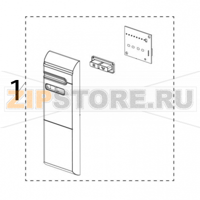 LED Panel assembly TSC MA3400C LED Panel assembly TSC MA3400CЗапчасть на деталировке под номером: 1