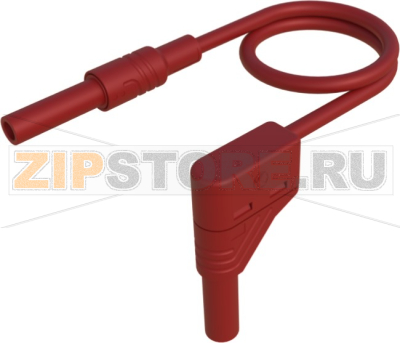 Провод тестовый 1 м, 32 А, красный Hirschmann 934048101 