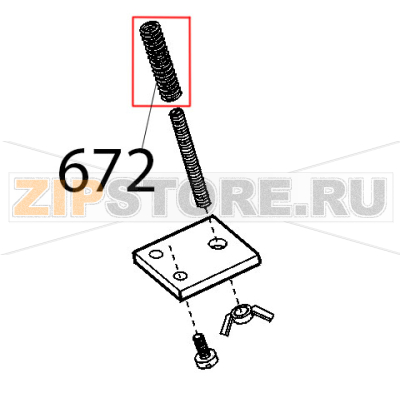 Molla tir. motore Sirman Topaz 250 Molla tir. motore Sirman Topaz 250Запчасть на деталировке под номером: 672