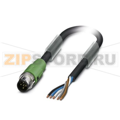 Кабель для датчика / исполнительного элемента Phoenix Contact SAC-5P-MS/ 5,0-186 SCO 5-полюсн., PUR, темно-серый RAL 7021, Штекеры прямое M12-SPEEDCON, А-кодирование, к свободный конец, Длина кабеля: 5 м.Минимальный заказ: 1 шт.Упаковка: 1 шт.