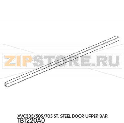 St. steel door upper bar Unox XVC 705 St. steel door upper bar Unox XVC 705Запчасть на деталировке под номером: 58Название запчасти на английском языке: St. steel door upper bar Unox XVC 705