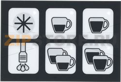 PUSH-BUTTON PANEL MEMBRANE 6-BUTTON 