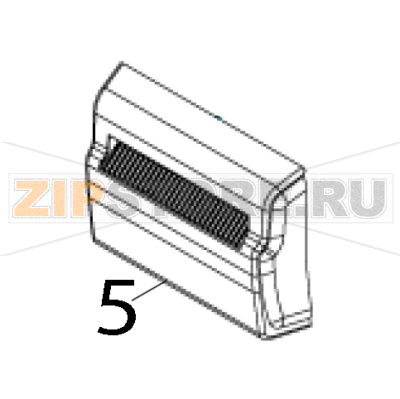 Отрезчик частичного отреза (роторный) TSC DA220 Автоотрезчик (нож, резак) частичного отреза (роторный) для принтера TSC DA220Запчасть на деталировке под номером: 5