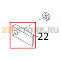Distancepiece for bowl lift motor Bear Varimixer AR80 VL-1S