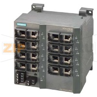 SIMATIC NET, SCALANCE X216, УПРАВЛЯЕМЫЙ IE КОММУТАТОР, 16 X 10/100МБИТ/С RJ45 ПОРТОВ, СВЕТОДИОДНАЯ ДИАГНОСТИКА, СИГНАЛЬНЫЙ КОНТАКТ ОШИБКИ С КНОПКОЙ НАСТРОЙКИ, РЕЗЕРВИРОВАННОЕ ПИТАНИЕ, PROFINET-IO УСТРОЙСТВО, УПРАВЛЕНИЕ СЕТЬЮ, ВСТРОЕННЫЙ МЕНЕДЖЕР РЕЗЕРВИРО