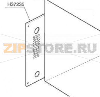 Back panel Comenda GFS 90 Back panel Comenda GFS 90Запчасть на деталировке под номером: H37235Название запчасти на английском языке: Back panel Comenda GFS 90