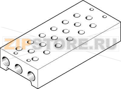 Плита для блочного монтажа Festo PRS-1/8-6-B 