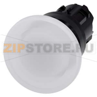 АКТУАТОР ГРИБОВИДНОЙ КНОПКИ С ВОЗМОЖНОСТЬЮ ПОДСВЕТКИ, 22MM, КРУГЛ., ПЛАСТИК, КНОПКА БЕЛАЯ, 40MM, БЕЗ ФИКСАЦИИ Siemens 3SU1001-1BD60-0AA0