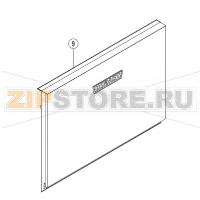 Sliding door Hobart UXT-10A                                        Sliding door Hobart UXT-10AЗапчасть на сборочном чертеже под номером: 9Название запчасти на немецком языке языке: Sliding door Hobart UXT-10A