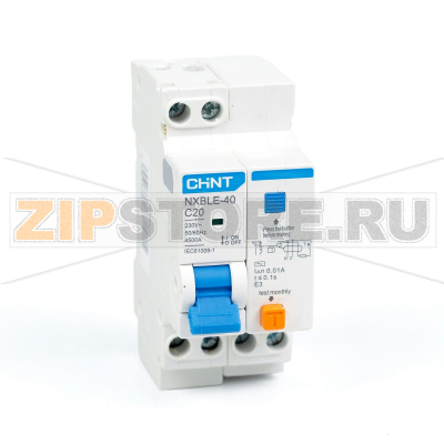 Дифавтомат 20 А, 10 мА, 4.5 кА Chint NXBLE-40 