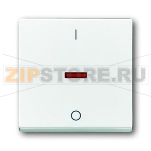 Клавиша для одноклавишных выключателей/переключателей/кнопок с символом &quot;I/O&quot;, белая ABB 2CKA001751A2750 