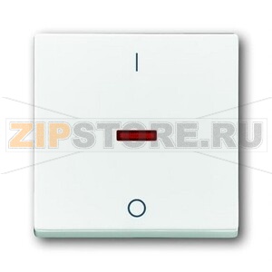 Клавиша для одноклавишных выключателей/переключателей/кнопок с символом &quot;I/O&quot;, белая ABB 2CKA001751A2750 