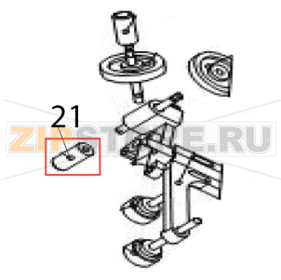 Handle Hurakan HKN-HM195M Handle Hurakan HKN-HM195MЗапчасть на деталировке под номером: 21