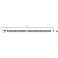 Стяжки кабельные 200 мм, черные, 50 шт HellermannTyton CT203-PA66HS-BK