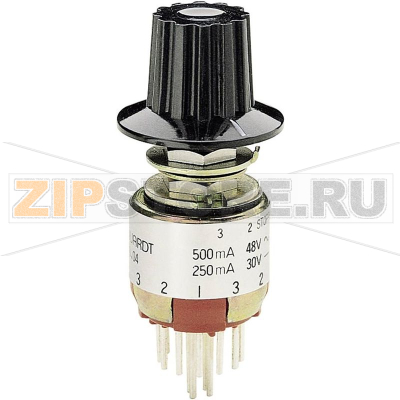 Переключатель поворотный 48 В/AC, 12 позиций, 0.5 А, 1x30° Marquardt 9033.0100 